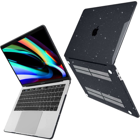 Alogy Etui Hard Case do Apple MacBook Pro 13 2016-2020 Glitter Black