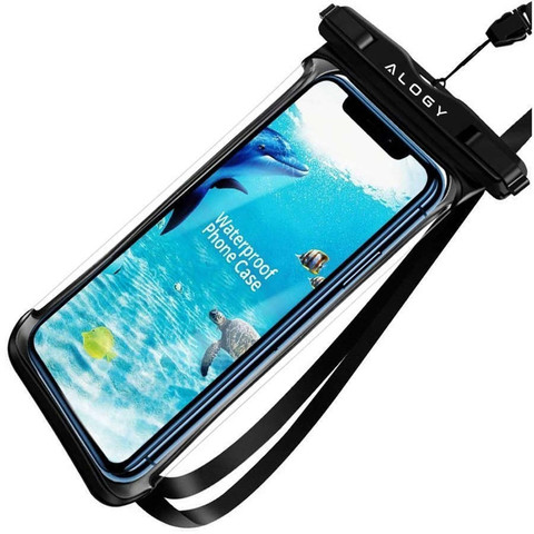 Alogy Etui na telefon wodoodporne wodoszczelne IPX8 6.5" Czarne