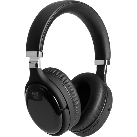 Alogy Słuchawki bezprzewodowe nauszne z mikrofonem ANC Bluetooth 5.0 Czarne