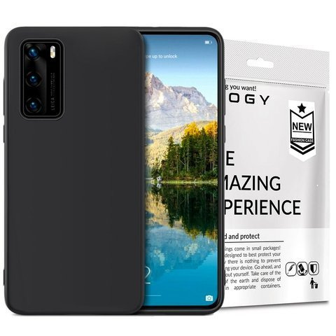 Etui na telefon silikonowe Alogy do Huawei P40 czarne