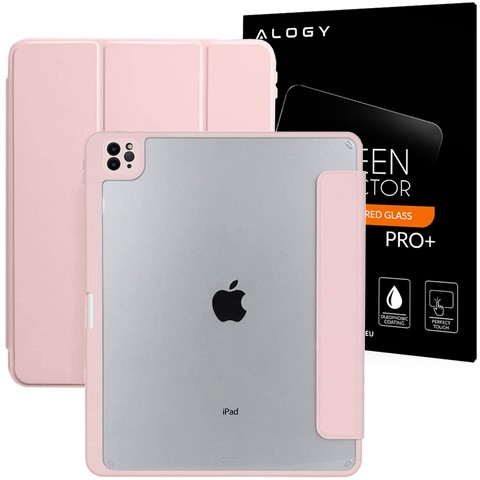 Alogy Magnetic Case Etui magnetyczne 2w1 do Apple iPad Air 4 2020 Różowe