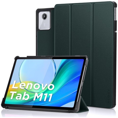 Etui do Lenovo Tab K11E / M11 10.95" TB330FU / TB330XU / TB331FC Book Case Cover z klapką obudowa futerał pokrowiec Alogy Zielone + Szkło + Rysik