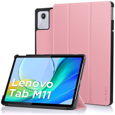 Etui do Lenovo Tab M11 10.95" TB330FU / TB330XU / TB331FC Book Case Cover z klapką obudowa futerał pokrowiec Alogy Różowy