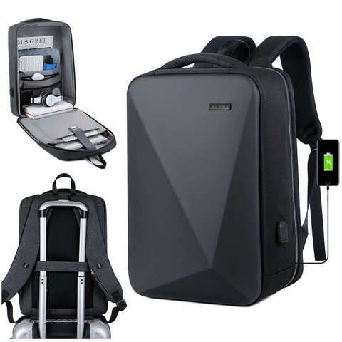  Alogy Plecak antykradzieżowy Safe BackPack Uniseks na laptopa z portem USB duży Czarny