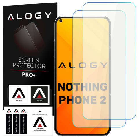 Alogy 2x Szkło hartowane na ekran do Nothing Phone 2 Screen Protector PRO+