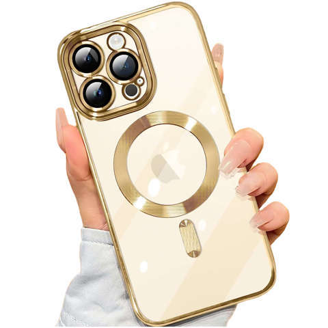 Alogy Etui do Apple iPhone 13 Pro Ring Case obudowa na telefon do MagSafe Złote