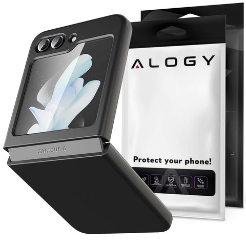 Alogy Etui do Samsung Galaxy Z Flip 5 na telefon Thin Soft Case ochronne Czarny