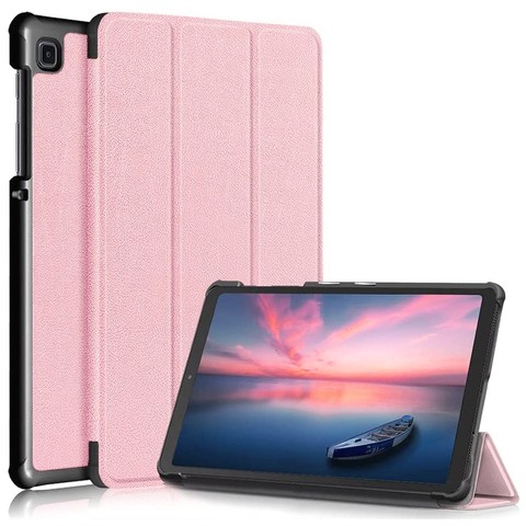 Alogy Etui do tabletu Smart Book do Galaxy A7 Lite 8.7 T220/T225 Różowe