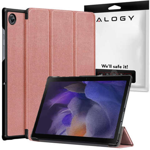 Alogy Etui do tabletu Smart Book do Samsung Galaxy Tab A8 2021 SM-X200/SM-X205 Różowe złoto