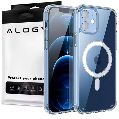 Alogy Etui do telefonu Ultra Slim do ładowarek Qi do iPhone 12/ 12 Pro 6.1 Przezroczyste