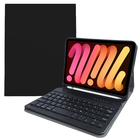 Alogy Etui na tablet Smart Case klawiatura bluetooth do Apple iPad Mini 6 2021 Czarne