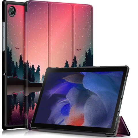 Alogy Etui na tablet do Samsung Galaxy Tab A8 2021 SM-X200/SM-X205 Book Cover Jezioro w lesie