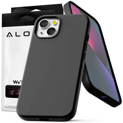 Alogy Etui na telefon ochronne Thin Soft Case do Apple iPhone 13 czarne