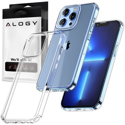 Alogy Etui na telefon ochronne obudowa Hybrid Case do Apple iPhone 13 Pro Max Przezroczyste