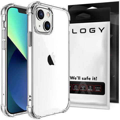 Alogy Etui na telefon pancerne ShockProof do Apple iPhone 13 6.1 Przezroczyste