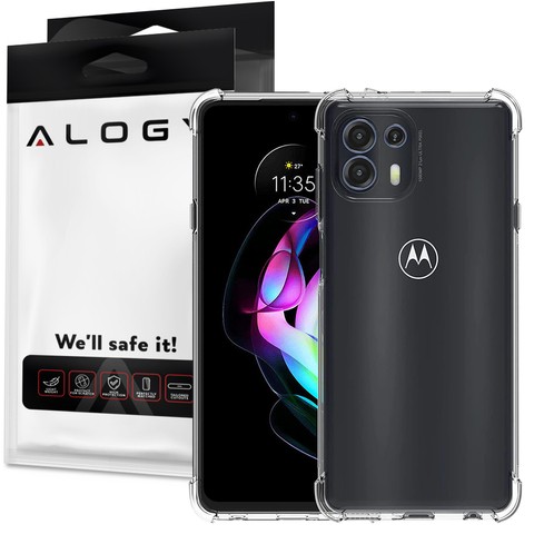Alogy Etui na telefon pancerne ShockProof do Motorola Moto Edge 20 Lite Przezroczyste
