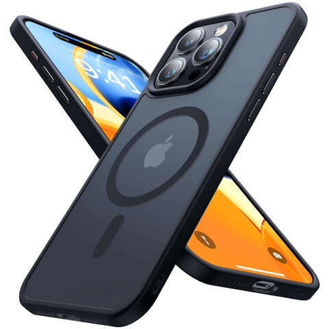 Alogy Etui ochronne do iPhone 15 Pro Ring Case obudowa na telefon do MagSafe Czarne