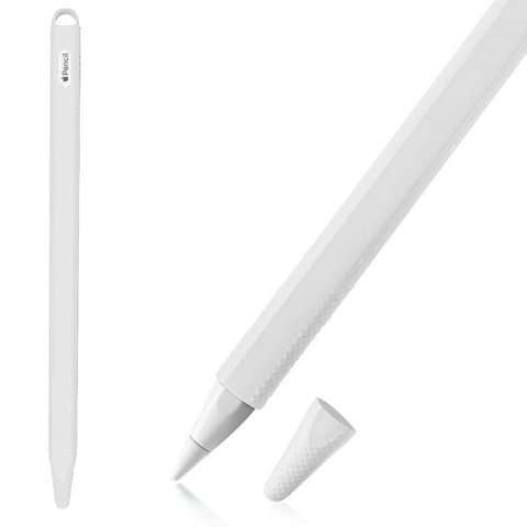 Alogy Etui ochronne na rysik pokrowiec obudowa na Apple Pencil 2 Białe