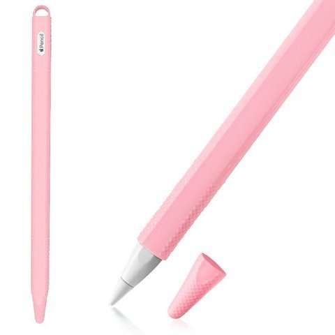 Alogy Etui ochronne na rysik pokrowiec obudowa na Apple Pencil 2 Różowe