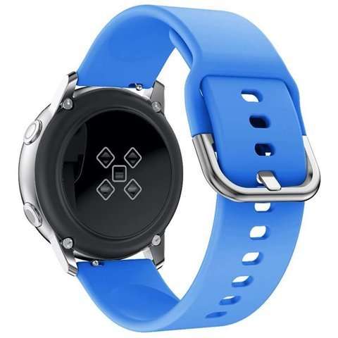 Alogy Gumowy Uniwersalny pasek sportowy soft band do smartwatcha 20mm Niebieski