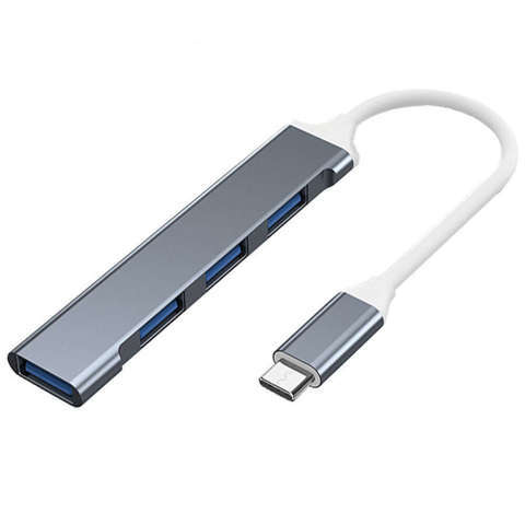 Alogy HUB USB-C na 4 porty USB 3.0 5GB/s Adapter rozdzielnik koncentrator sieciowy