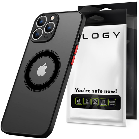 Alogy Hybrid Mag Case do MagSafe Etui do Apple iPhone 13 Pro Max obudowa z ochroną aparatu Black