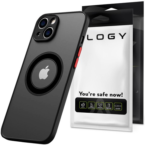 Alogy Hybrid Mag Case do MagSafe Etui do Apple iPhone 14 Plus obudowa z ochroną aparatu Black