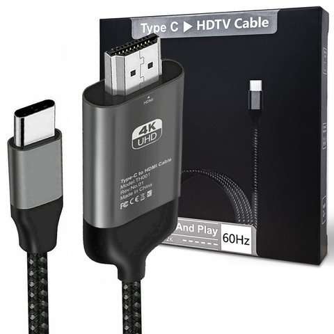 Alogy Kabel do komputera adapter przewód Alogy USB-C - HDMI 4k/60Hz 200cm