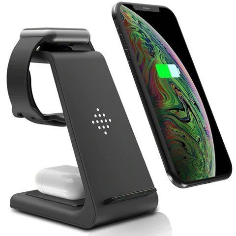 Alogy Ładowarka indukcyjna 3w1 Qi do Apple iPhone Watch AirPods