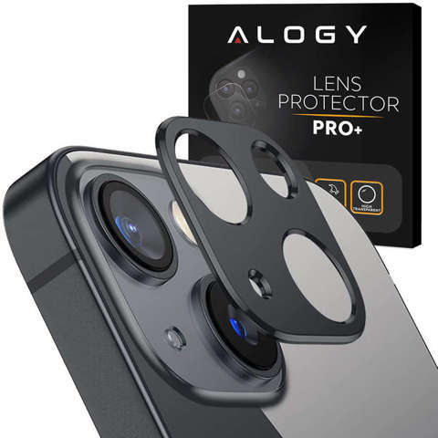 Alogy Nakładka ochronna Metal Lens Cover do Apple iPhone 13/ 13 Mini Black