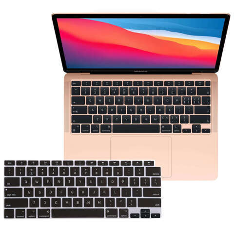 Alogy Nakładka ochronna silikonowa na klawiaturę do Apple Macbook Air 13 A2179/A2337 Czarna