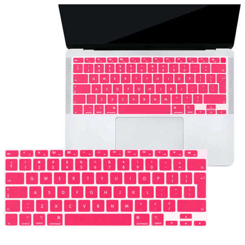 Alogy Nakładka ochronna silikonowa na klawiaturę do Apple Macbook Air 13 A2179/A2337 Różowa
