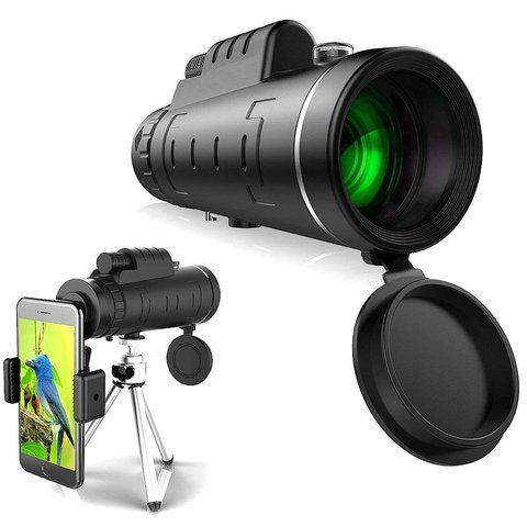 Alogy Obiektyw do telefonu lornetka Monocular 40X60 Zoom HD +statyw uchwyt