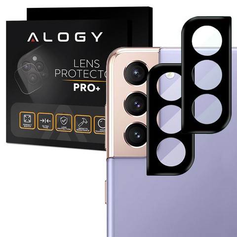 Alogy Osłonka aparatu 2x szkło ochronne na obiektyw do Samsung Galaxy S21 Plus