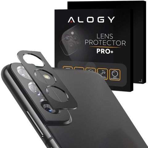 Alogy Osłonka ochronna na obiektyw do telefonu Metal Lens Cover do Samsung Galaxy S22 Czarna