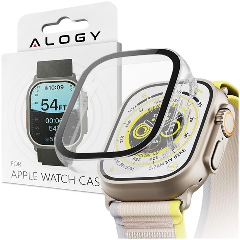 Alogy Protector Case 2w1 Obudowa ochronna z szkłem nakładka etui do Apple Watch Ultra 49mm Przezroczysta