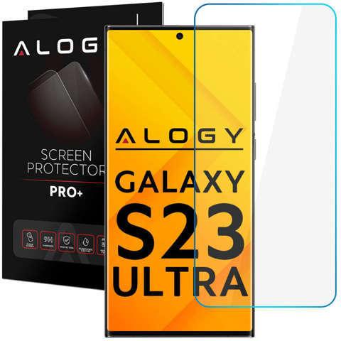 Alogy Screen Protector PRO+ Szkło hartowane 9H ochrona na ekran do Samsung Galaxy S23 Ultra