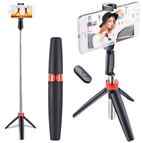 Alogy Selfie stick mini Statyw kijek monopod Czarny