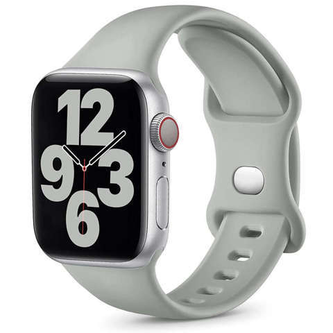 Alogy Sportowy pasek do smartwatcha gumowy do Apple Watch 42/44/45/49mm Szary