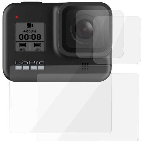 Alogy Szkło hartowane do GoPro Hero 8 x4 na ekran obiektyw
