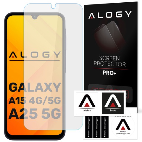 Alogy Szkło hartowane do telefonu na ekran do Samsung Galaxy A25 5G/ A15 4G/5G