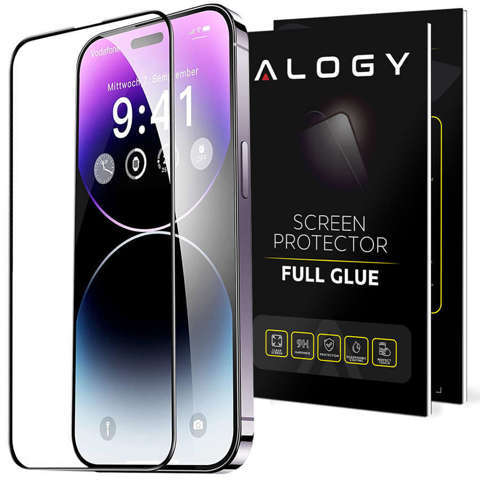 Alogy Szkło na ekran Full Glue case friendly do Apple iPhone 14/ 14 Pro
