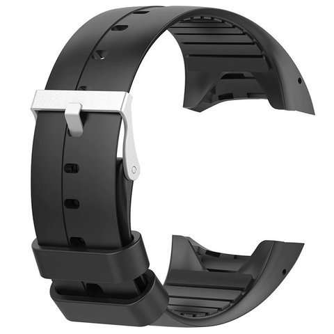Alogy gumowy Pasek soft do smartwatcha Polar M400/M430 + narzędzia Czarny