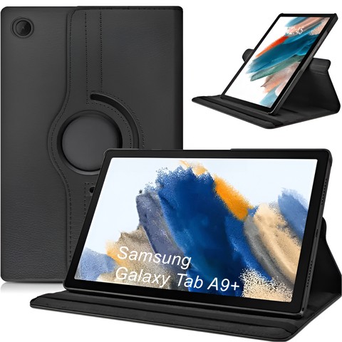 Etui do Samsung Galaxy Tab A9+ Plus 2023 11" (X210/X215/X216) obrotowe pokrowiec obudowa z klapką na tablet Case Alogy Czarne 