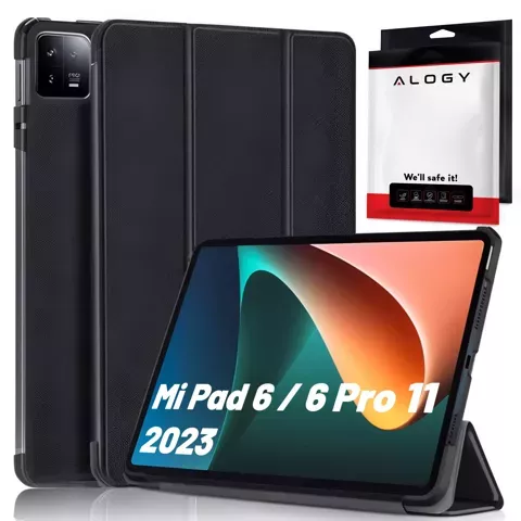 Etui do Xiaomi Mi Pad 6 / 6 Pro 11 2023 obudowa na tablet Alogy Book Cover Case Czarny