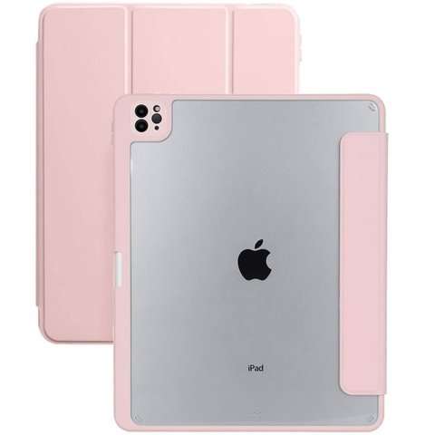 Etui magnetyczne 2w1 Alogy Magnetic Pencil Case do Apple iPad Air 6 11" 2024 / 4 2020 / 5 2022 Różowe