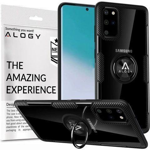 Etui na telefon Alogy Armor Ring Holder do Samsung Galaxy S20 Plus czarne