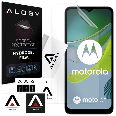 Folia Hydrożelowa do Motorola Moto E13 ochronna na telefon na ekran Alogy Hydrogel Film