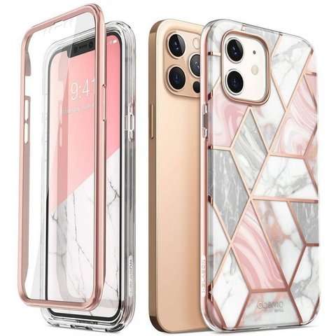 Supcase Etui na telefon Cosmo do Apple iPhone 12 /Pro 6.1 Marble Pink
