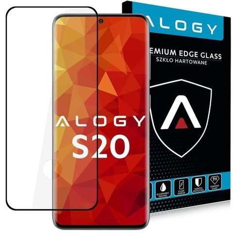 Szkło na telefon Alogy Full Glue do Samsung Galaxy S20 Czarne 